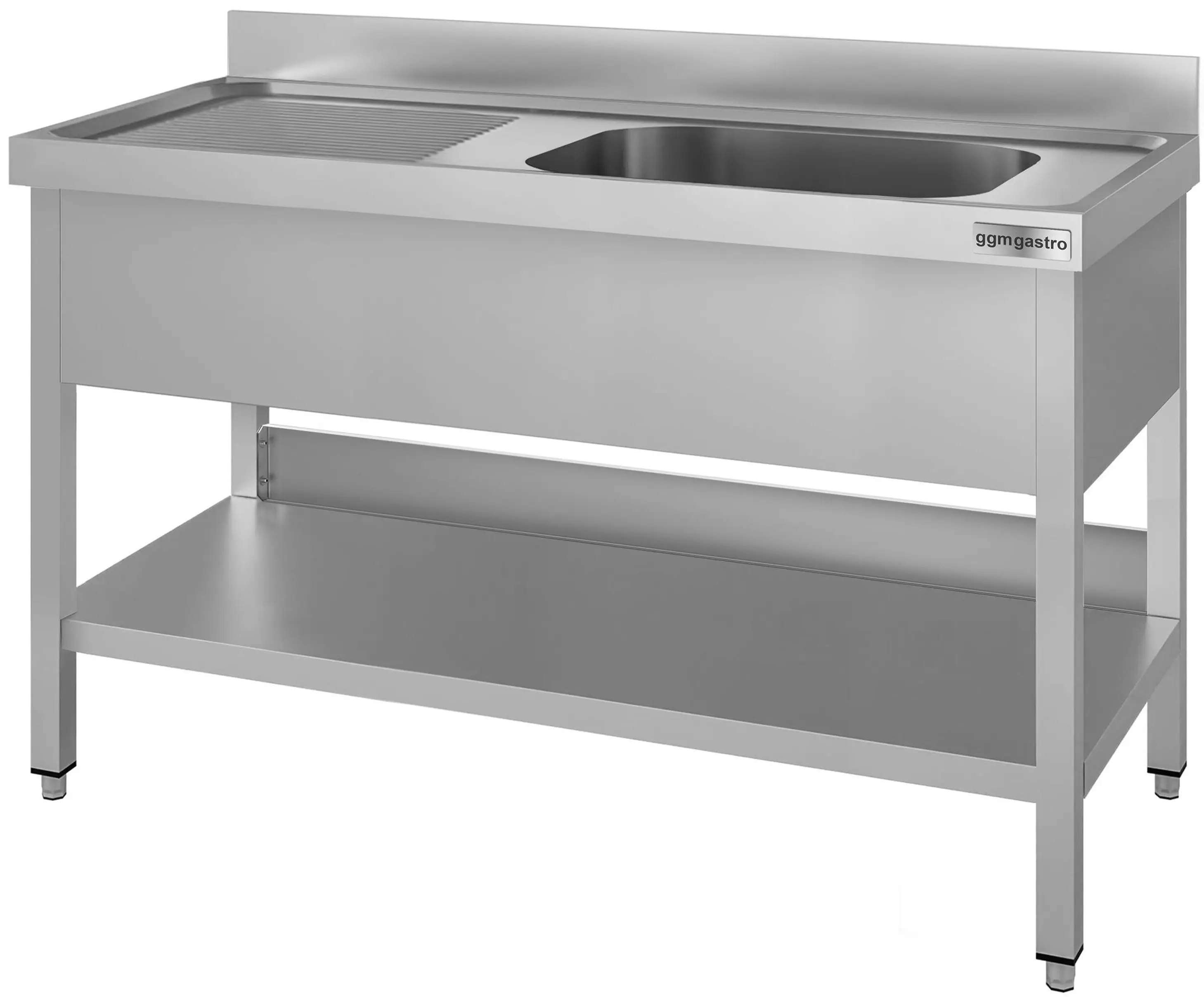 Стол с мойкой GGM Gastro STK146BR1#ECO (Inox) - 3
