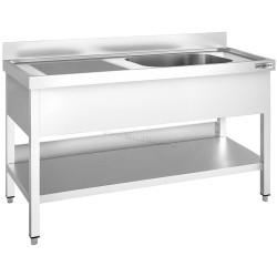 Стол с мойкой GGM Gastro STK146BR1 (Inox)