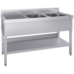 Стол с мойкой GGM Gastro STK146BR2#ECO (Inox)
