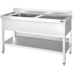Стол с мойкой GGM Gastro STK147BL1 (Inox) Thumb