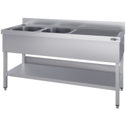 Masa cu chiuveta GGM Gastro STK147BL2#ECO (Inox) Thumb