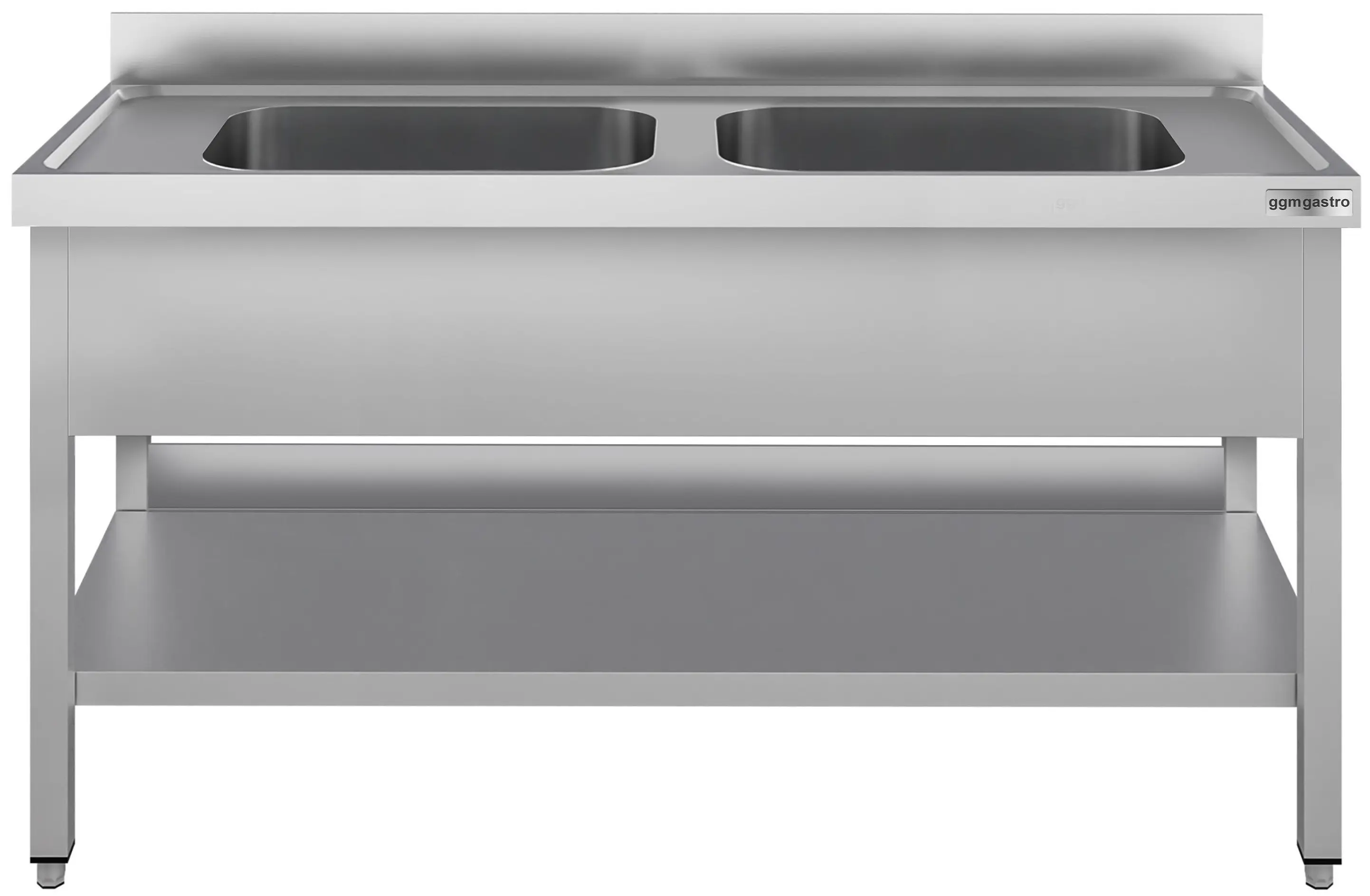 Стол с мойкой GGM Gastro STK147BM2#ECO (Inox) - 2
