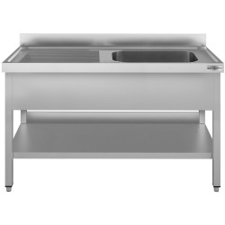 Стол с мойкой GGM Gastro STK147BR1#ECO (Inox) Thumb