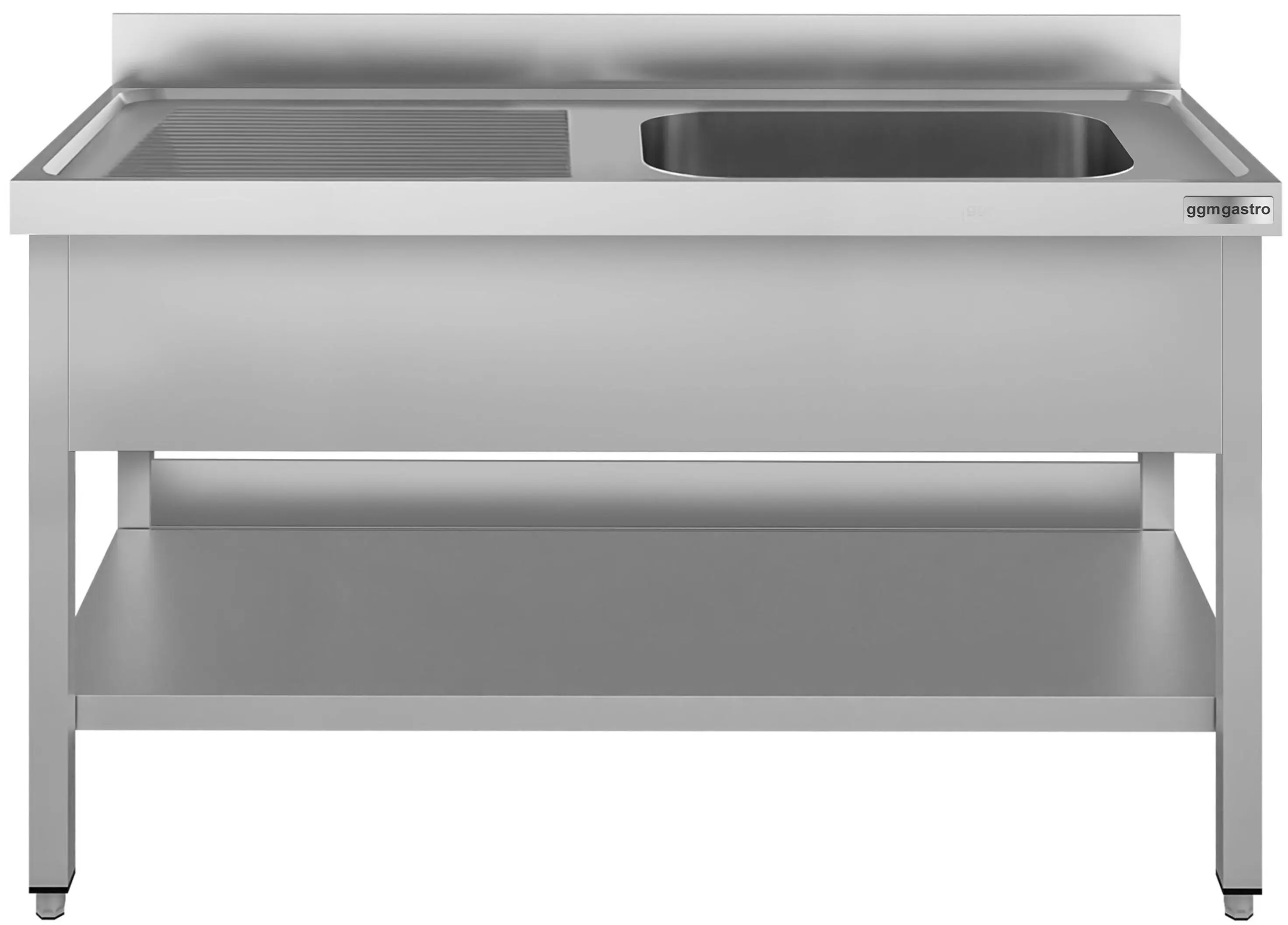 Стол с мойкой GGM Gastro STK147BR1#ECO (Inox) - 2