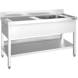 Стол с мойкой GGM Gastro STK147BR1 (Inox)