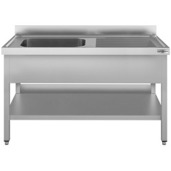 Стол с мойкой GGM Gastro STK166BL1#ECO (Inox) Thumb