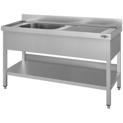 Стол с мойкой GGM Gastro STK166BL1#ECO (Inox) Thumb