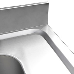 Masa cu chiuveta GGM Gastro STK166BL1 (Inox) Thumb