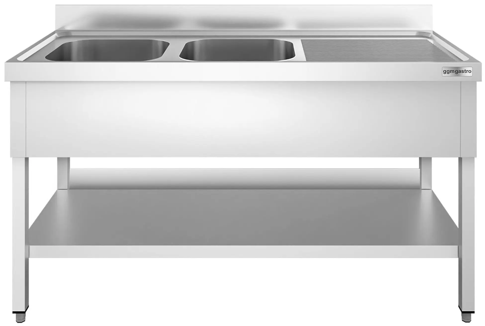 Стол с мойкой GGM Gastro STK166BL2 (Inox) - 2