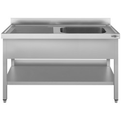 Masa cu chiuveta GGM Gastro STK166BR1#ECO (Inox) Thumb