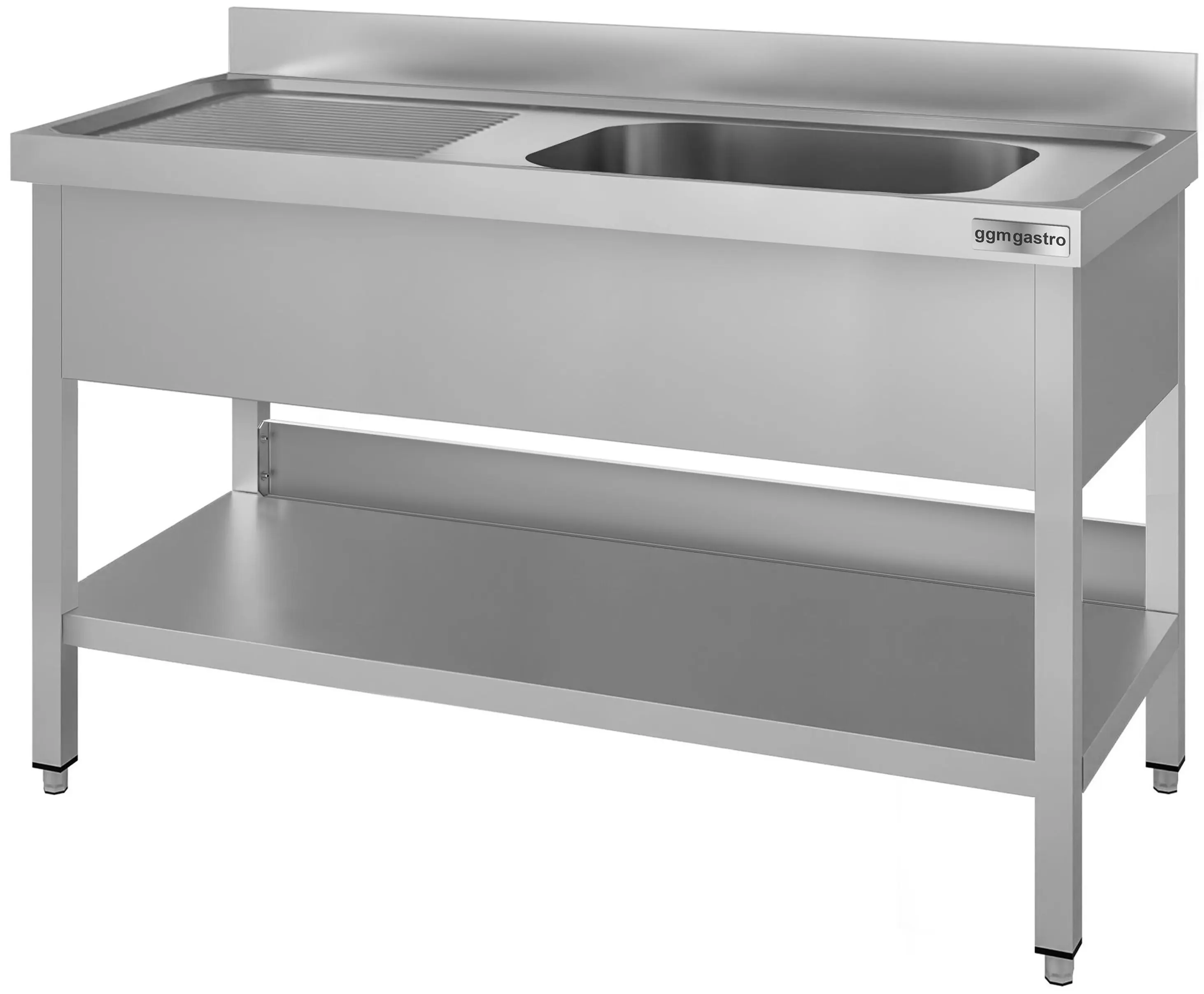 Masa cu chiuveta GGM Gastro STK166BR1#ECO (Inox) - 3