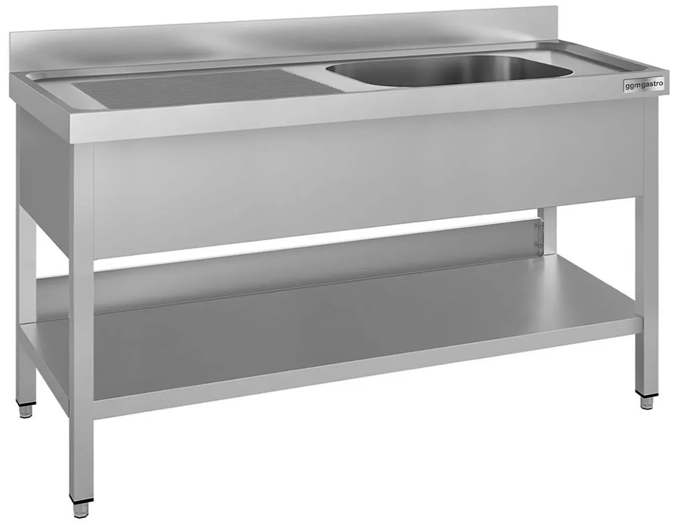Masa cu chiuveta GGM Gastro STK166BR1#ECO (Inox)