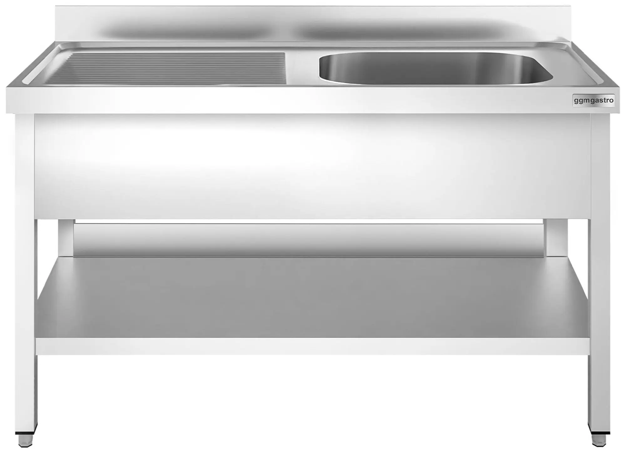 Стол с мойкой GGM Gastro STK166BR1 (Inox) - 2