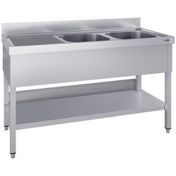 Стол с мойкой GGM Gastro STK166BR2#ECO (Inox)