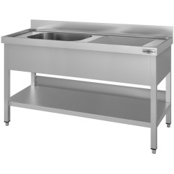 Стол с мойкой GGM Gastro STK167BL1#ECO (Inox) Thumb