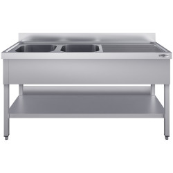Стол с мойкой GGM Gastro STK167BL2#ECO (Inox) Thumb