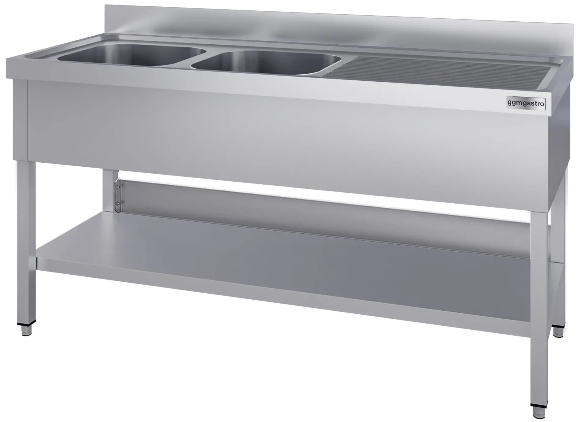 Стол с мойкой GGM Gastro STK167BL2#ECO (Inox) - 3