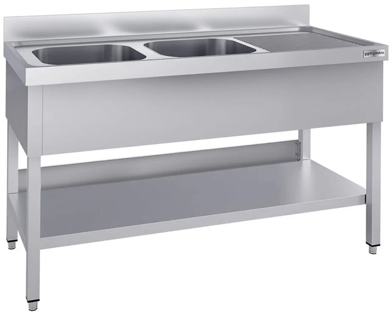 Стол с мойкой GGM Gastro STK167BL2#ECO (Inox)