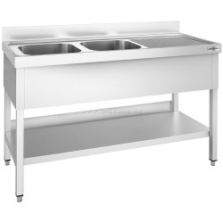 Стол с мойкой GGM Gastro STK167BL2 (Inox)