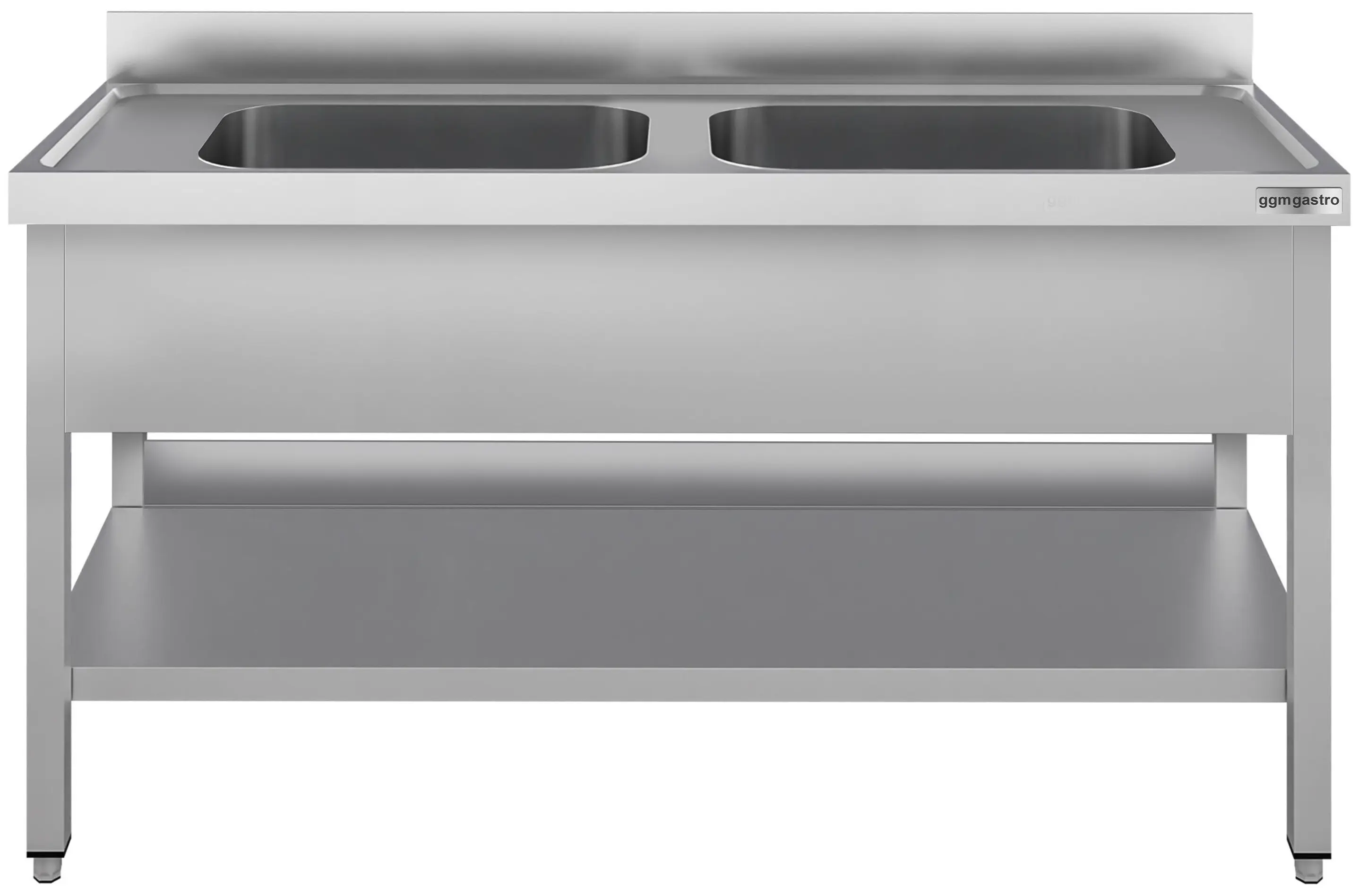 Стол с мойкой GGM Gastro STK167BM2#ECO (Inox) - 2