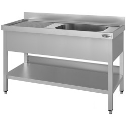 Стол с мойкой GGM Gastro STK167BR1#ECO (Inox) Thumb