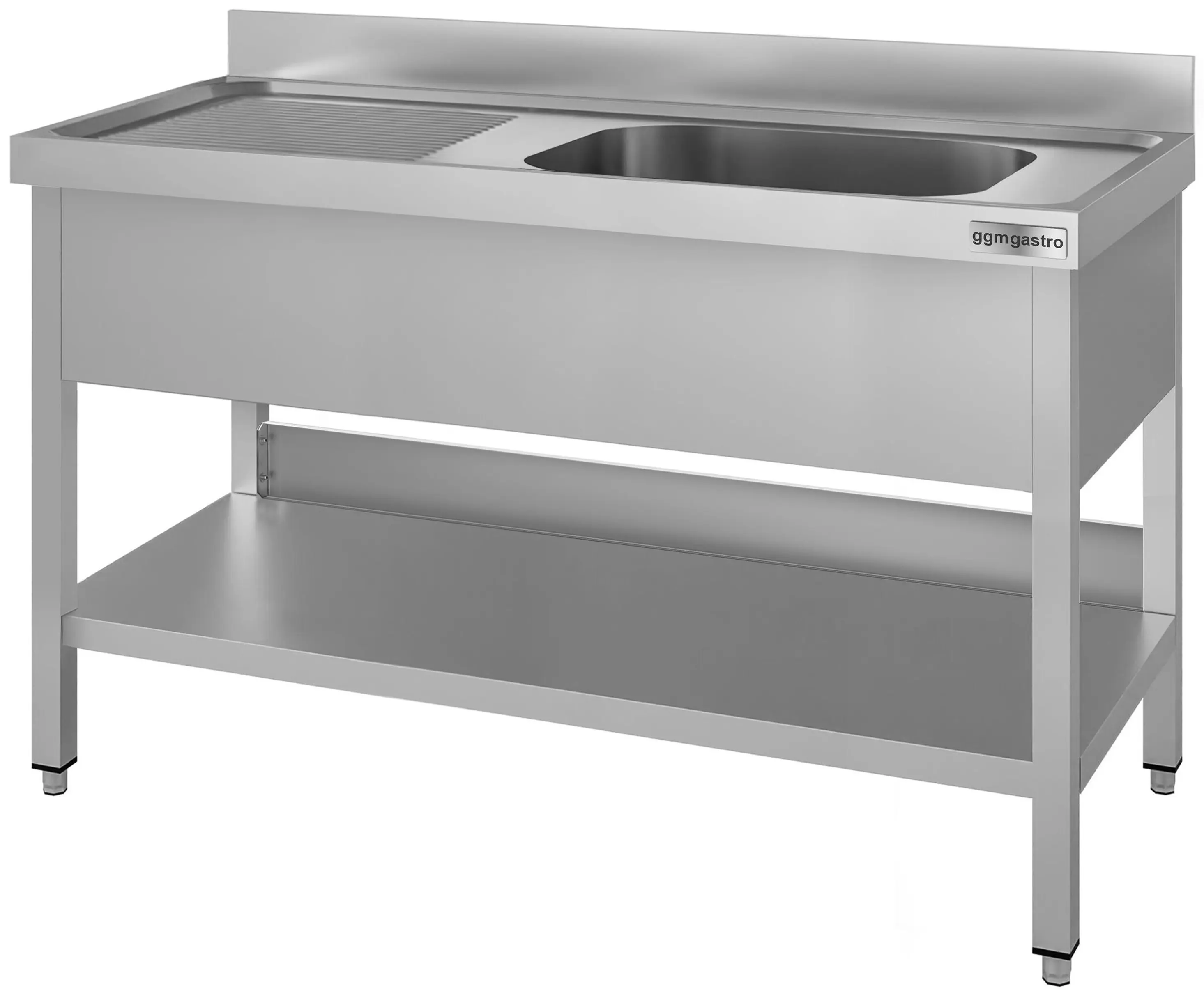 Стол с мойкой GGM Gastro STK167BR1#ECO (Inox) - 3