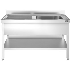 Стол с мойкой GGM Gastro STK167BR1 (Inox) Thumb