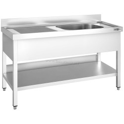 Стол с мойкой GGM Gastro STK167BR1 (Inox)