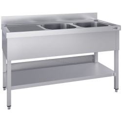 Стол с мойкой GGM Gastro STK167BR2#ECO (Inox)