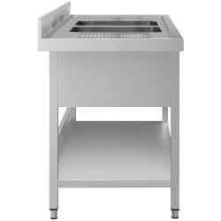 Стол с мойкой GGM Gastro STK186BM2#ECO (Inox) Thumb