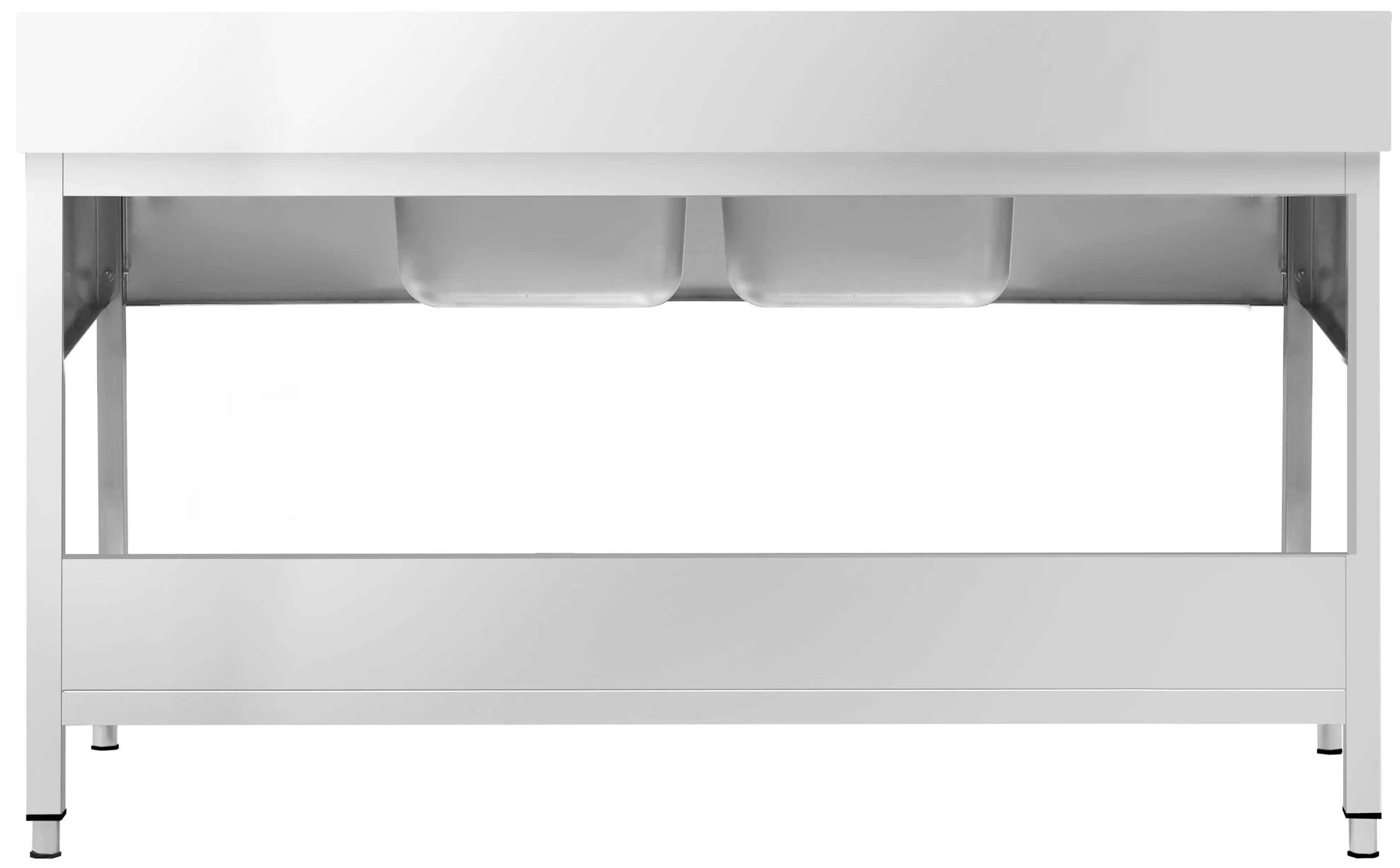Стол с мойкой GGM Gastro STK186BM2 (Inox) - 5