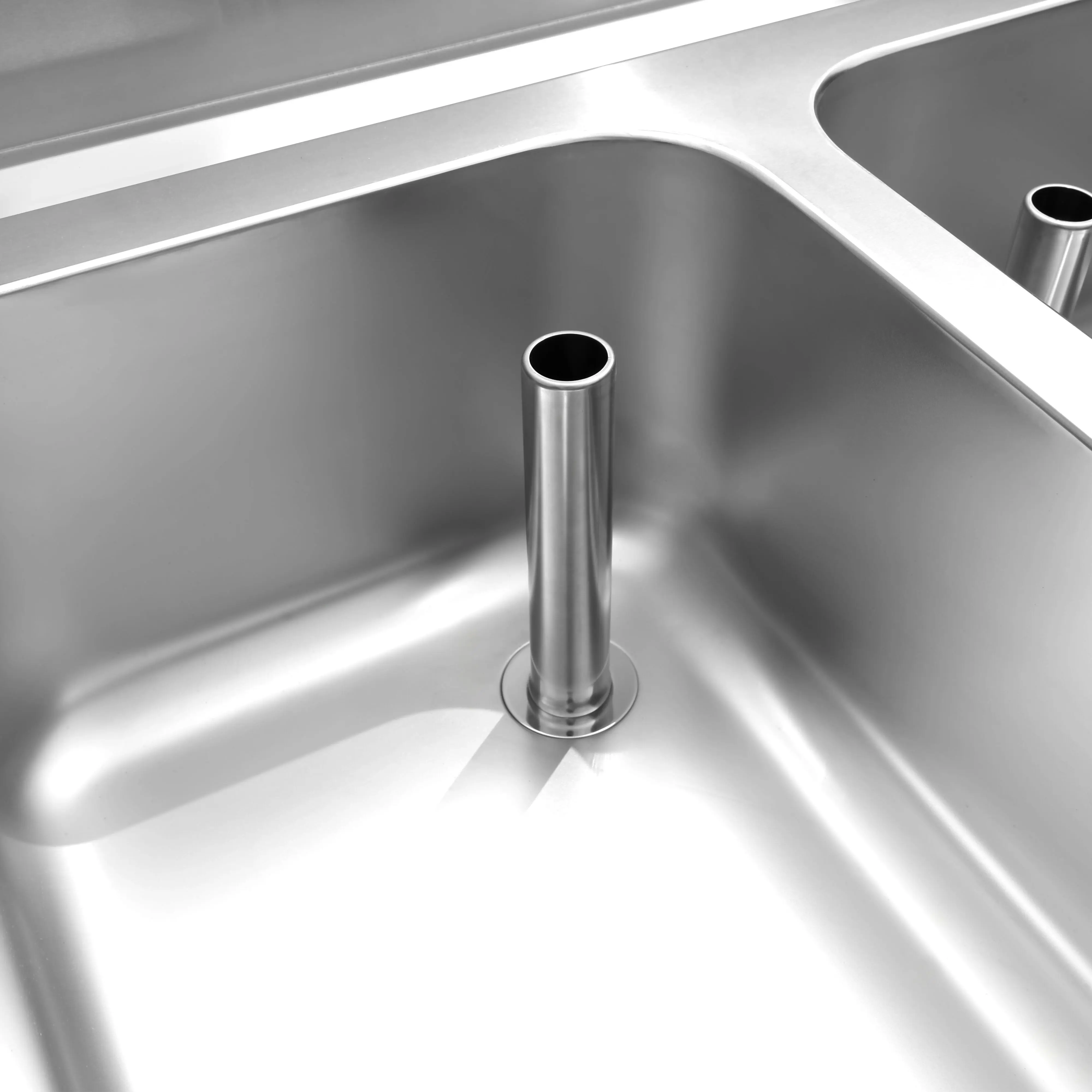 Стол с мойкой GGM Gastro STK186BM2 (Inox) - 6