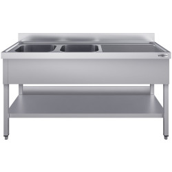 Стол с мойкой GGM Gastro STK187BL2#ECO (Inox) Thumb