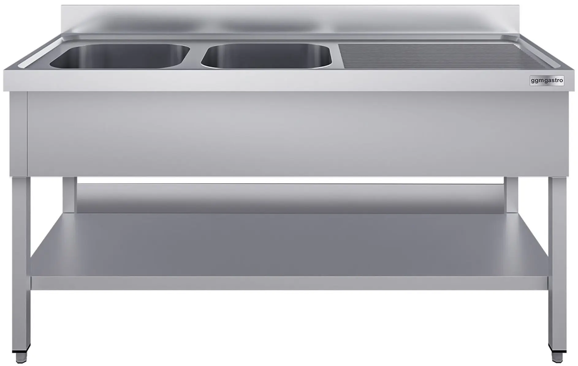 Стол с мойкой GGM Gastro STK187BL2#ECO (Inox) - 2