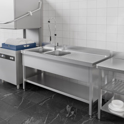 Стол с мойкой GGM Gastro STK187BL2#ECO (Inox) Thumb
