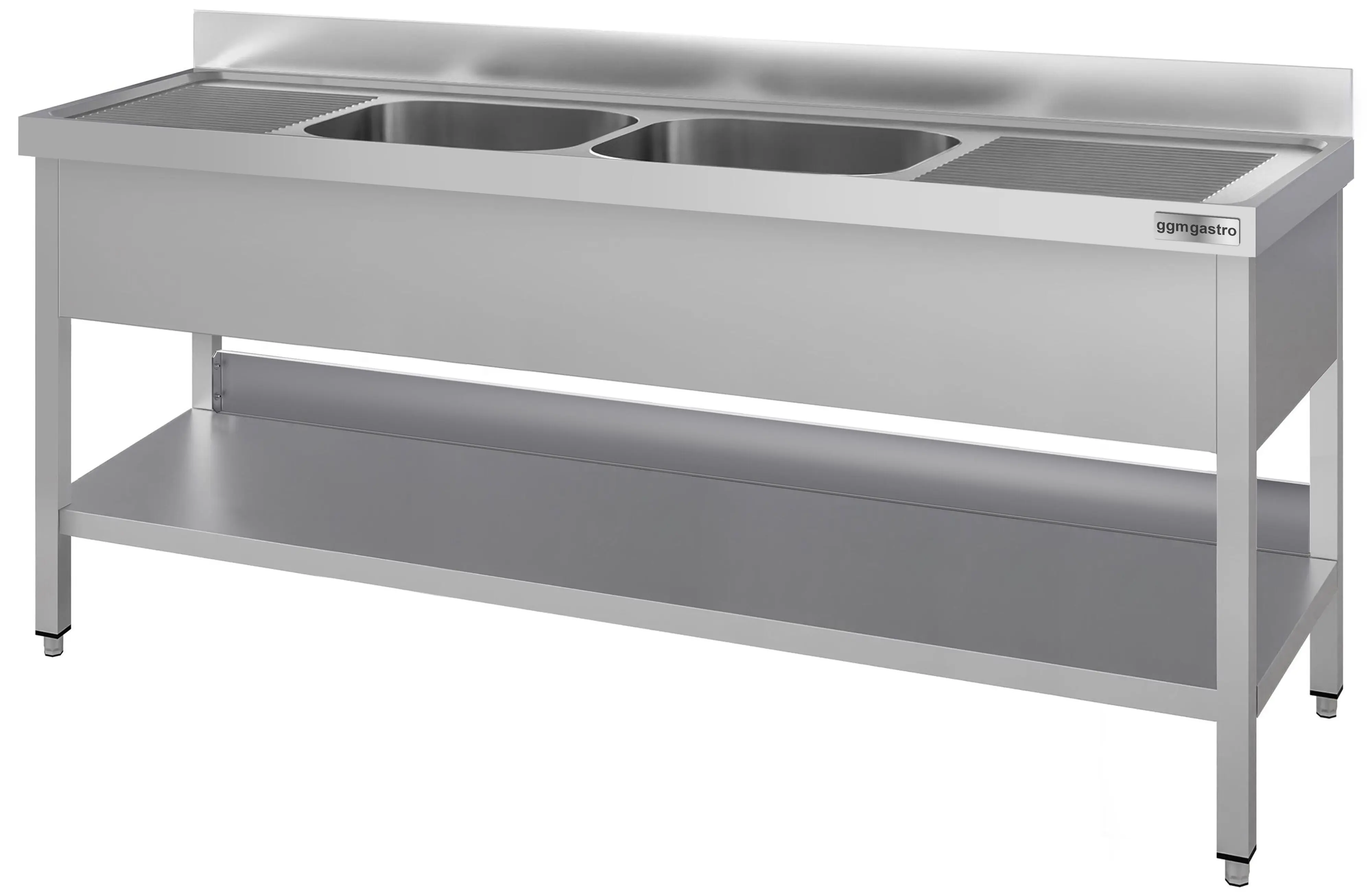 Masa cu chiuveta GGM Gastro STK187BM2#ECO (Inox) - 2