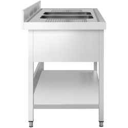 Стол с мойкой GGM Gastro STK187BM2 (Inox) Thumb
