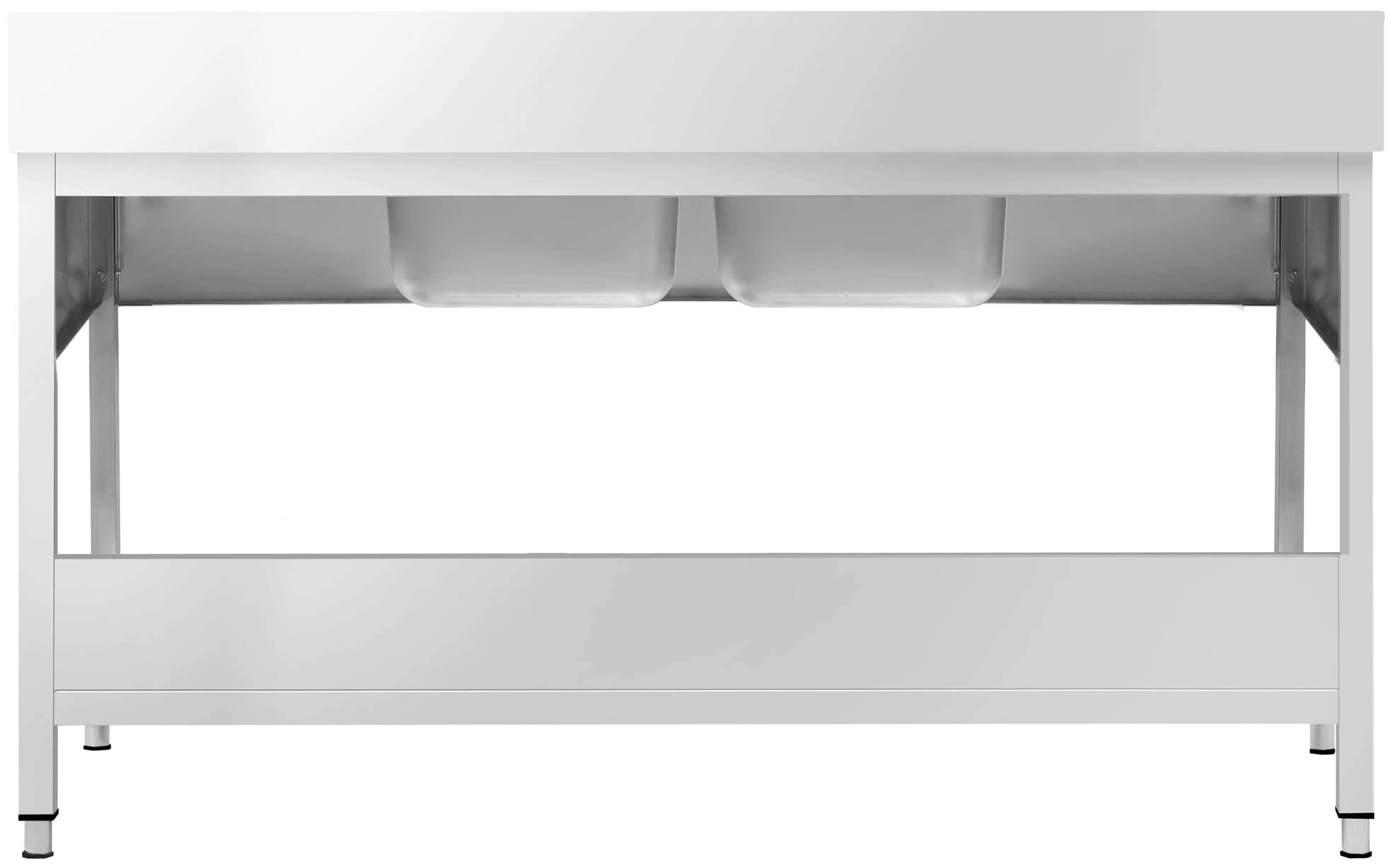 Стол с мойкой GGM Gastro STK187BM2 (Inox) - 5