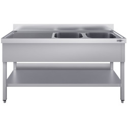 Стол с мойкой GGM Gastro STK187BR2#ECO (Inox) Thumb