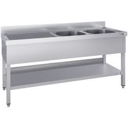Стол с мойкой GGM Gastro STK187BR2#ECO (Inox)