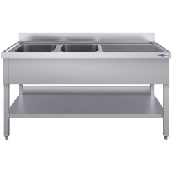 Стол с мойкой GGM Gastro STK206BL2#ECO (Inox) Thumb