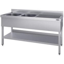 Стол с мойкой GGM Gastro STK206BL2#ECO (Inox) Thumb