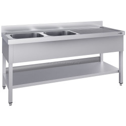 Стол с мойкой GGM Gastro STK206BL2#ECO (Inox)