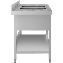 Стол с мойкой GGM Gastro STK206BM2#ECO (Inox) Thumb