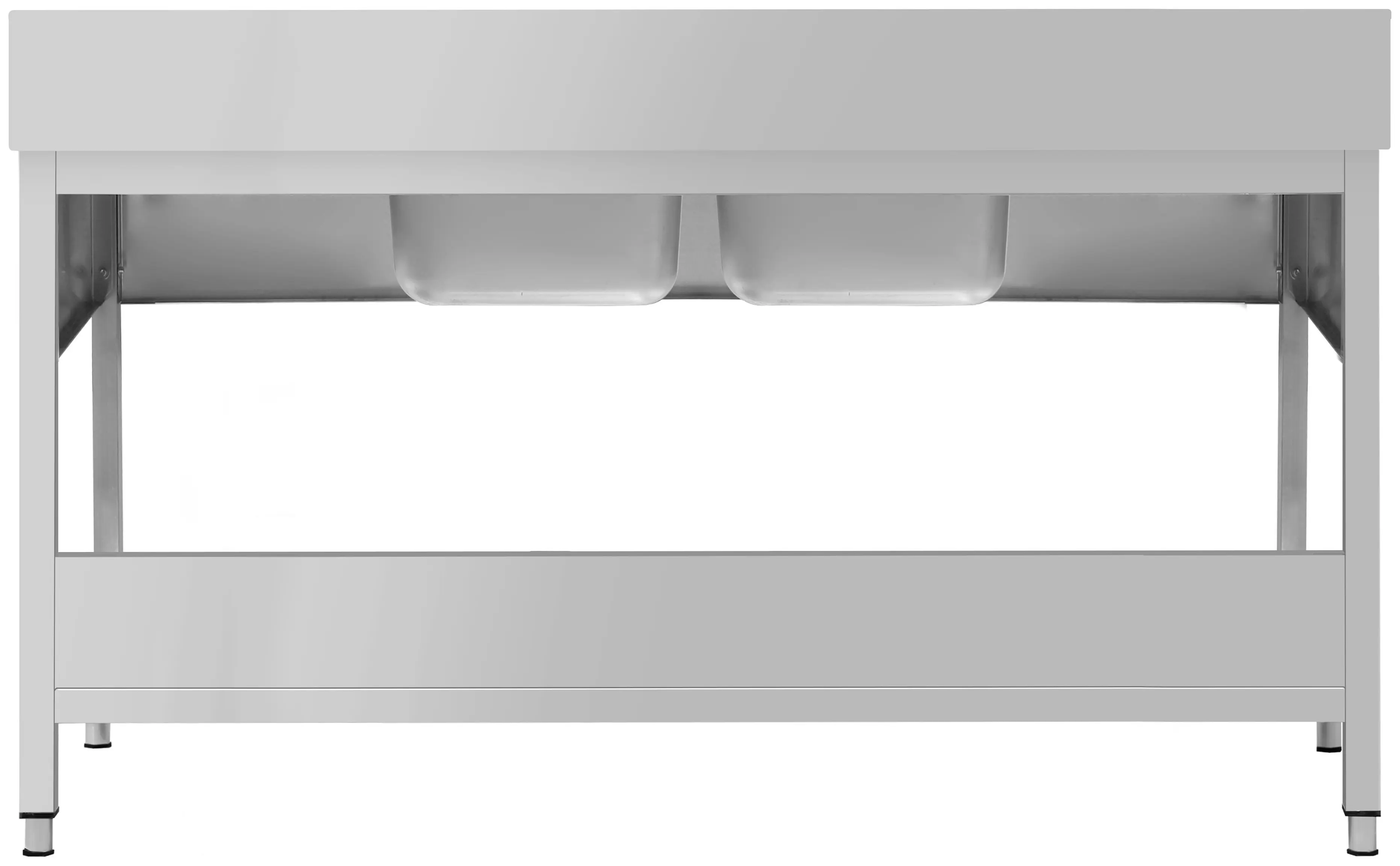 Стол с мойкой GGM Gastro STK206BM2#ECO (Inox) - 5
