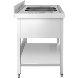 Стол с мойкой GGM Gastro STK206BM2 (Inox) Thumb