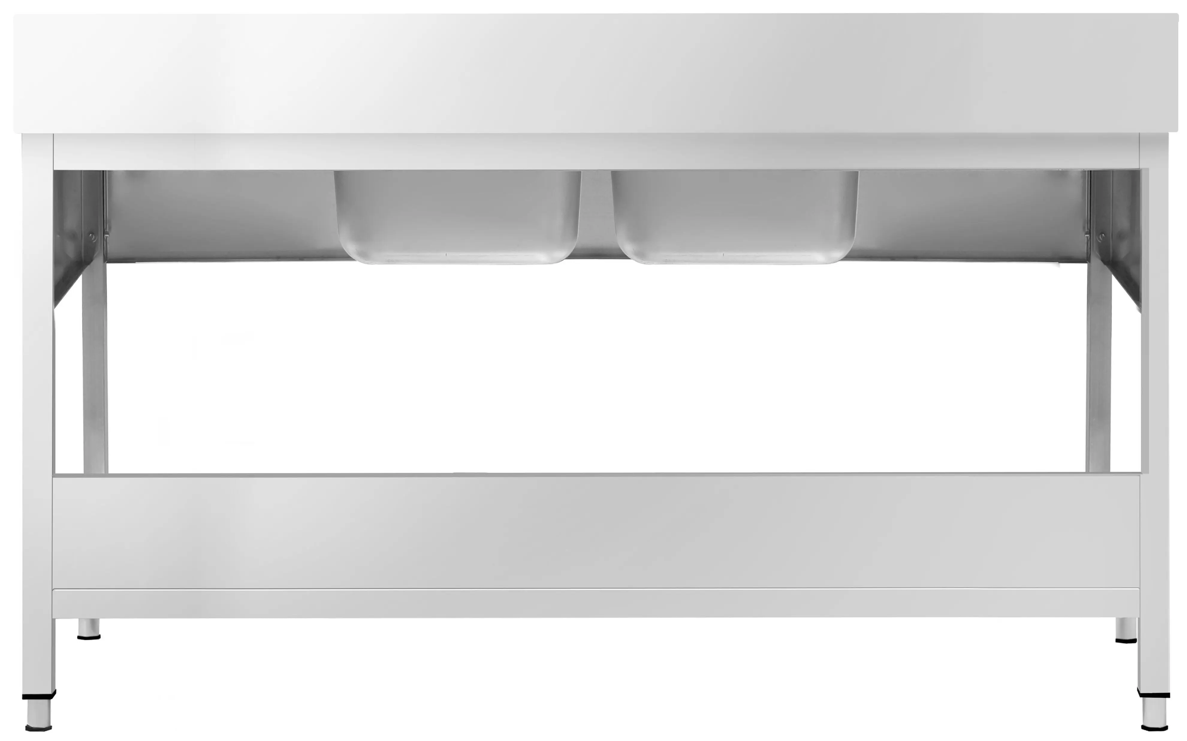 Стол с мойкой GGM Gastro STK206BM2 (Inox) - 5