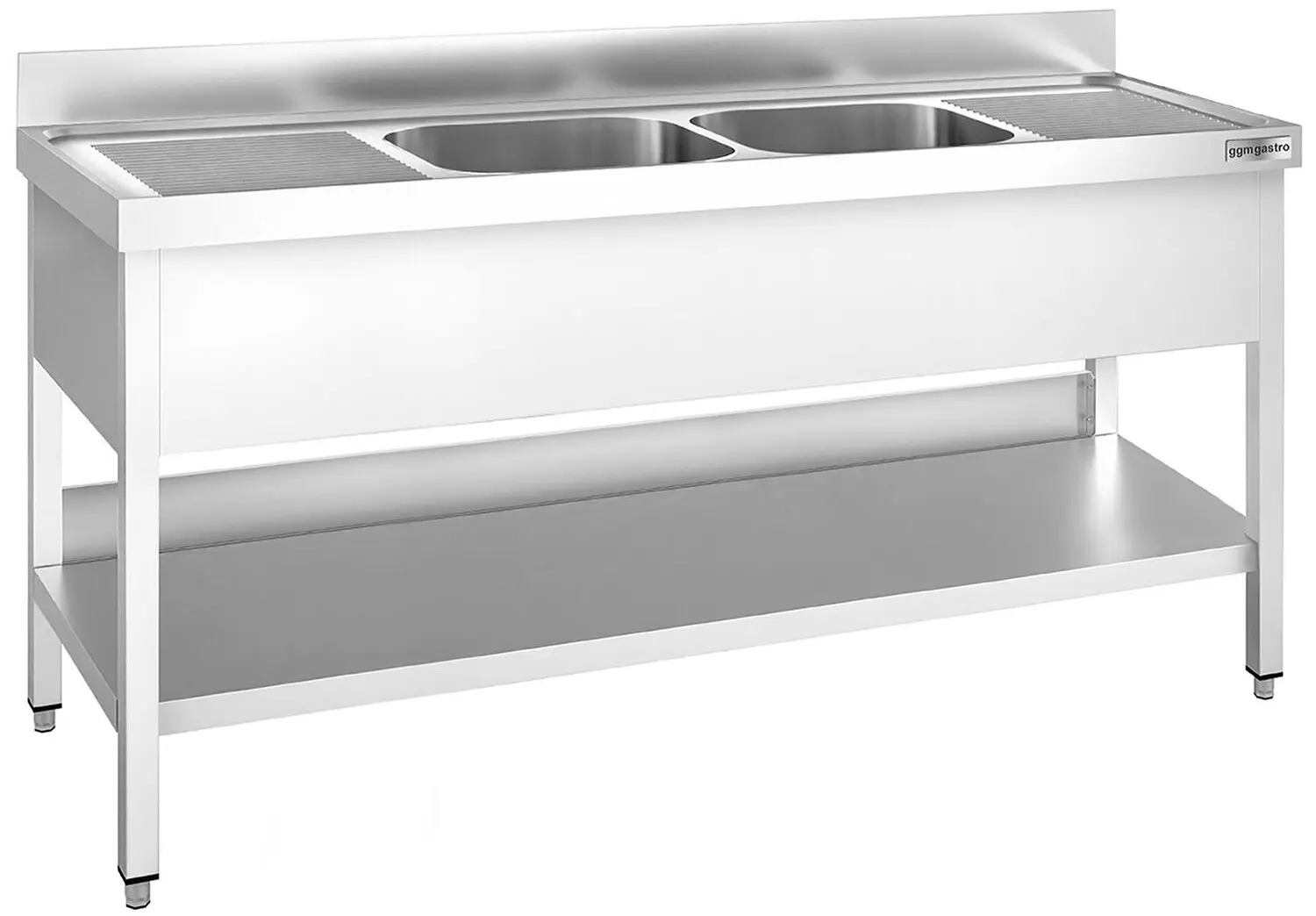 Стол с мойкой GGM Gastro STK206BM2 (Inox)