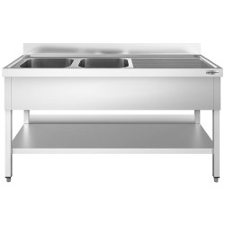 Стол с мойкой GGM Gastro STK207BL2 (Inox) Thumb