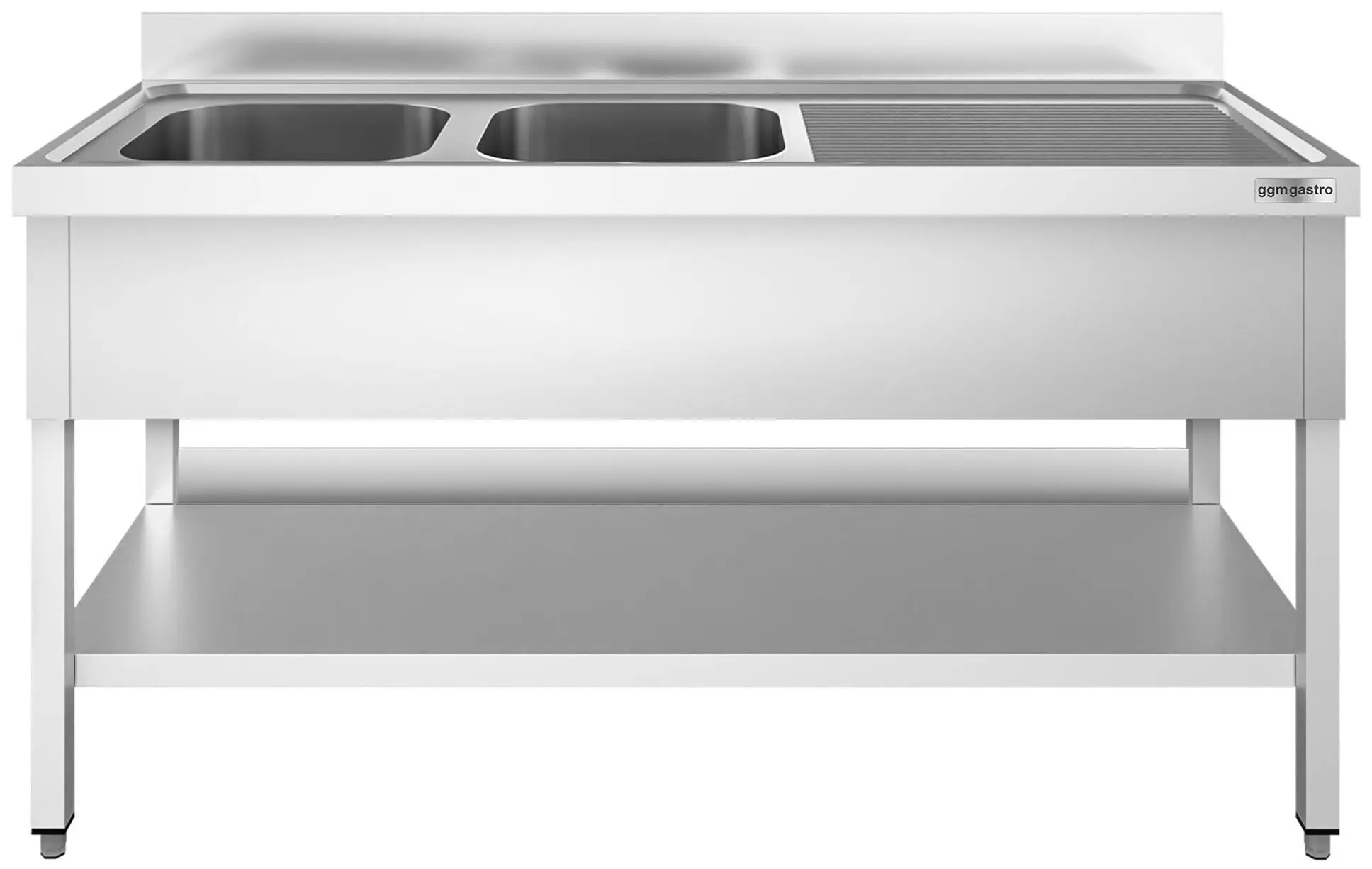 Стол с мойкой GGM Gastro STK207BL2 (Inox) - 2